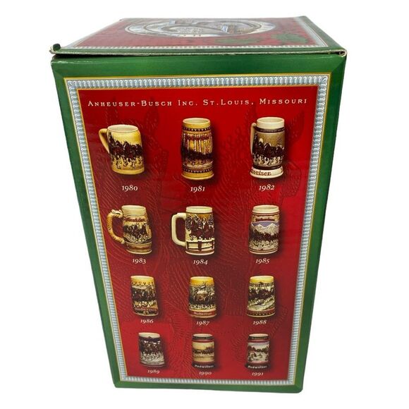 Budweiser 25th Anniversary Holiday Stein Vintage 2004 Limited Edition - Picture 8 of 9